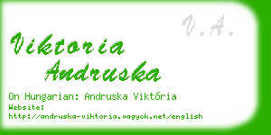 viktoria andruska business card